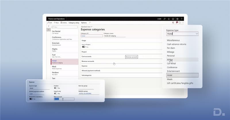 Expense Management in Dynamics 365 Finance and Operations