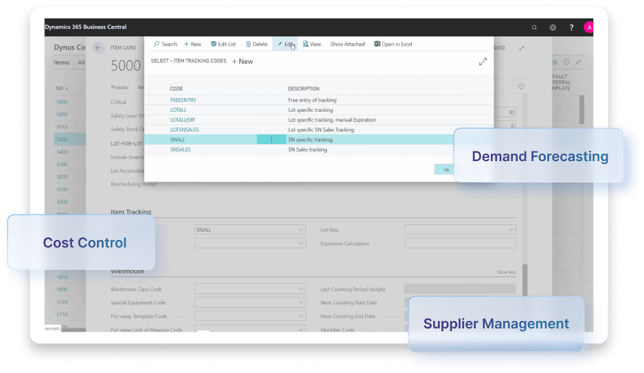 Inventory Management in Dynamics 365 Business Central