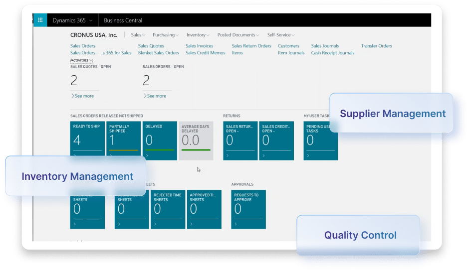 Supply Chain Management (SCM) in Business Central